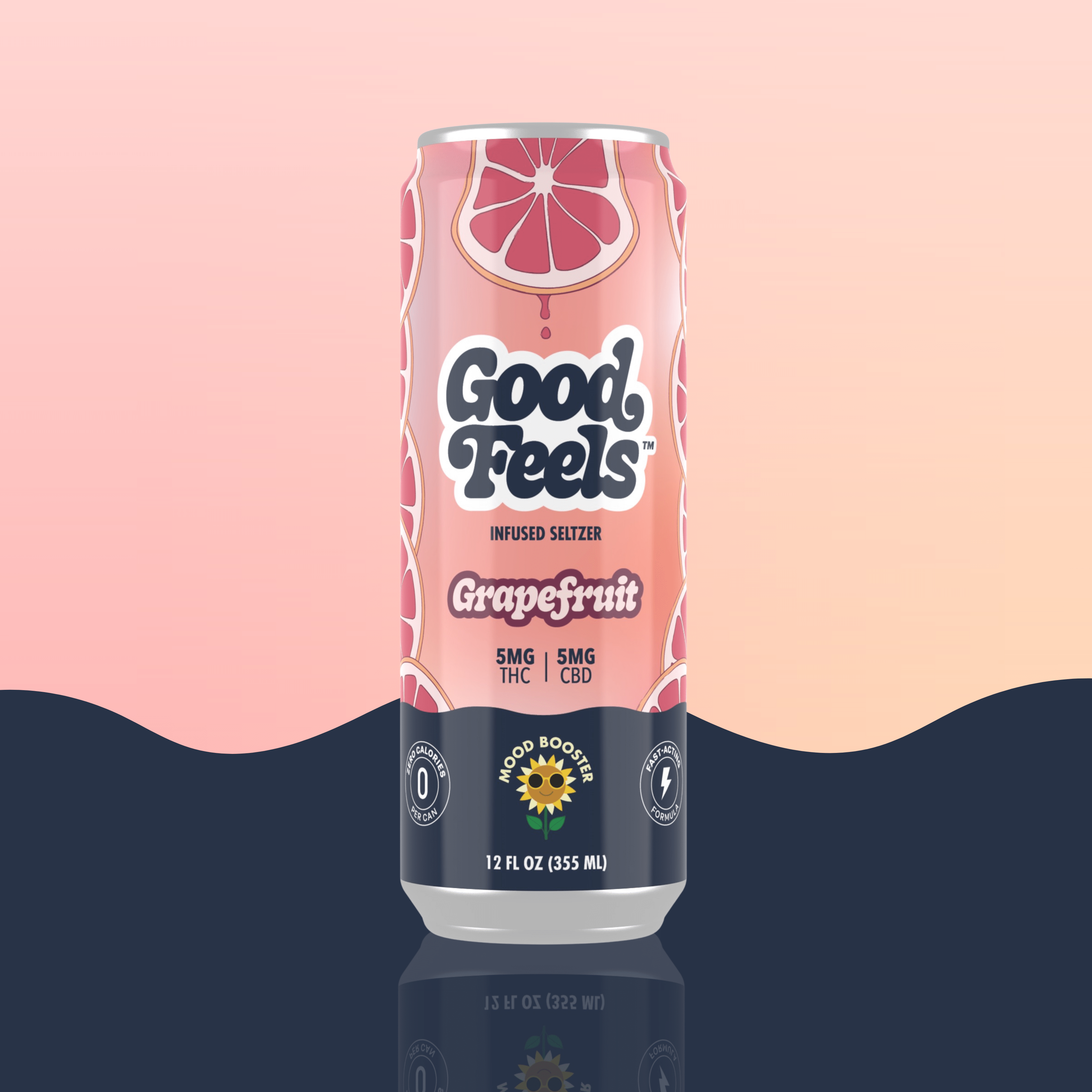 Grapefruit THC Seltzer – 5mg Per Can | Good Feels Grapefruit THC Seltzer – 5mg Per Can | Good Feels