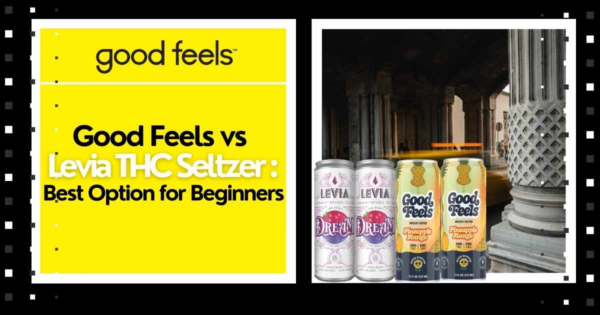 Good Feels vs Levia THC Seltzer Best Option for Beginners - Good Feels