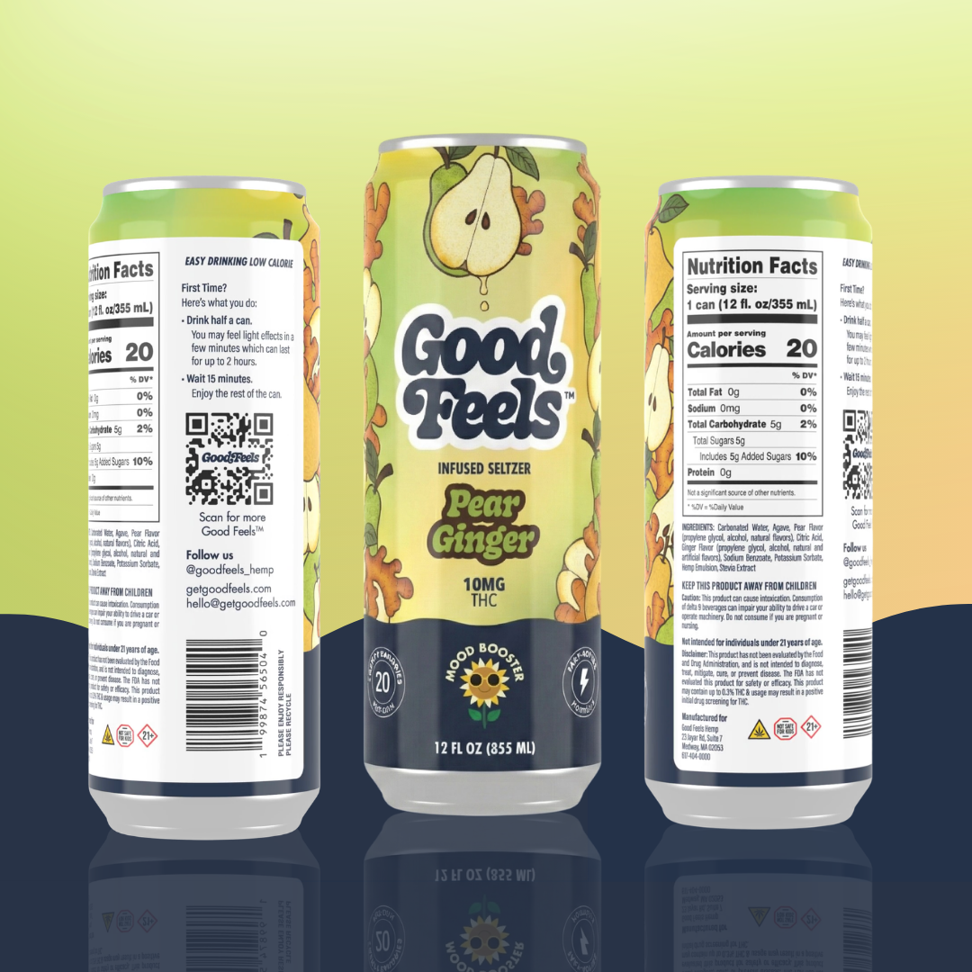 Pear Ginger 10mg THC Seltzer