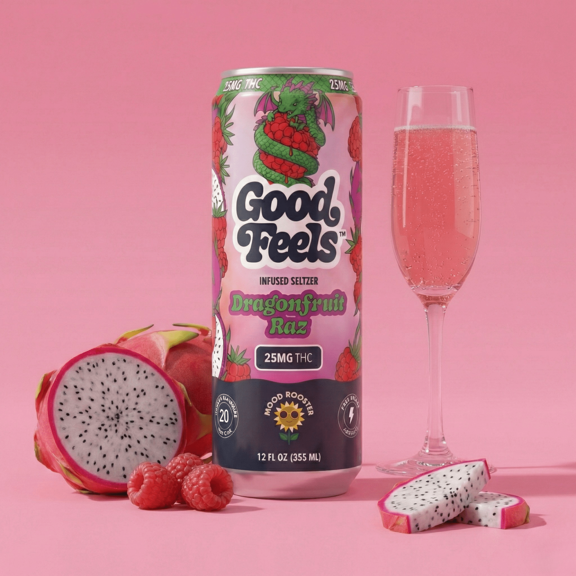 Dragonfruit Raz THC Drink - Good Feels