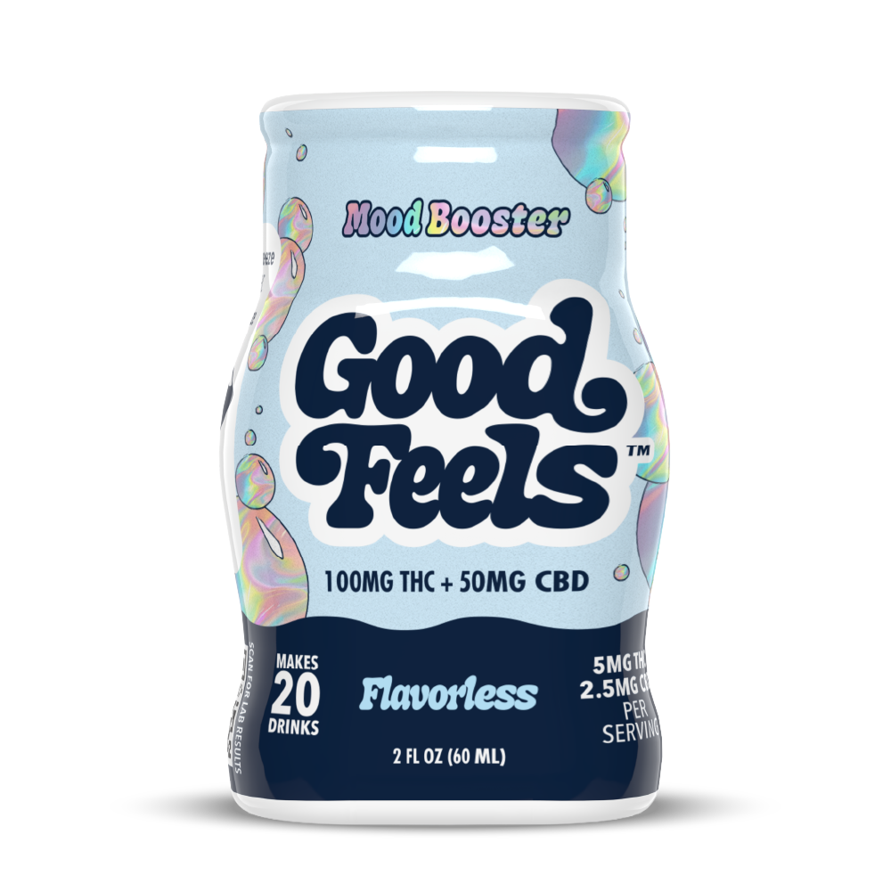 Good Feels Flavorless THC Drops beverage enhancer bottle