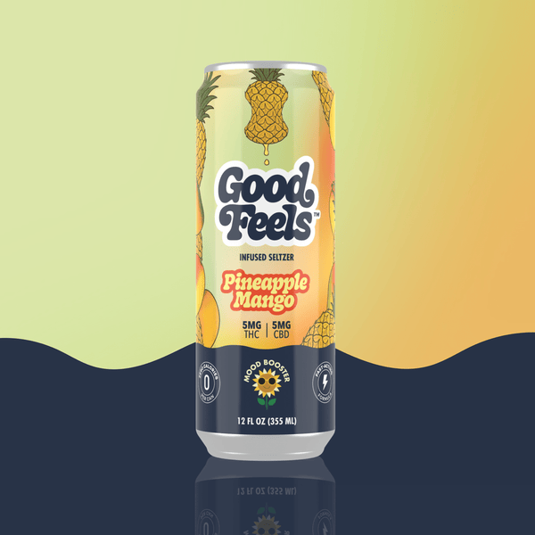Pineapple Mango THC Seltzer – 5mg Per Can | Good Feels
