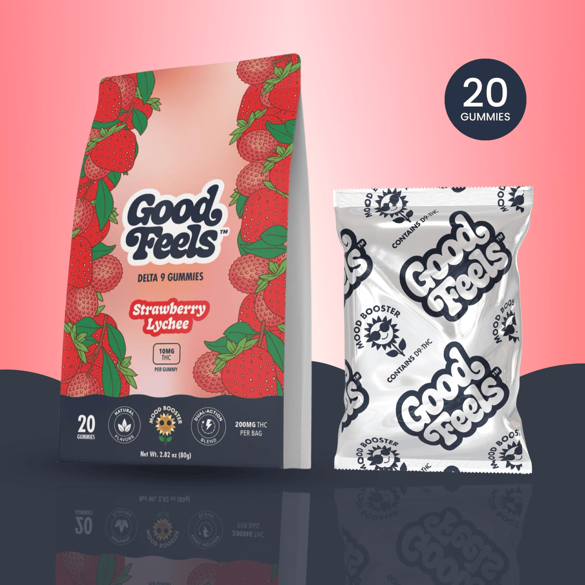Strawberry Lychee Gummies - Good Feels