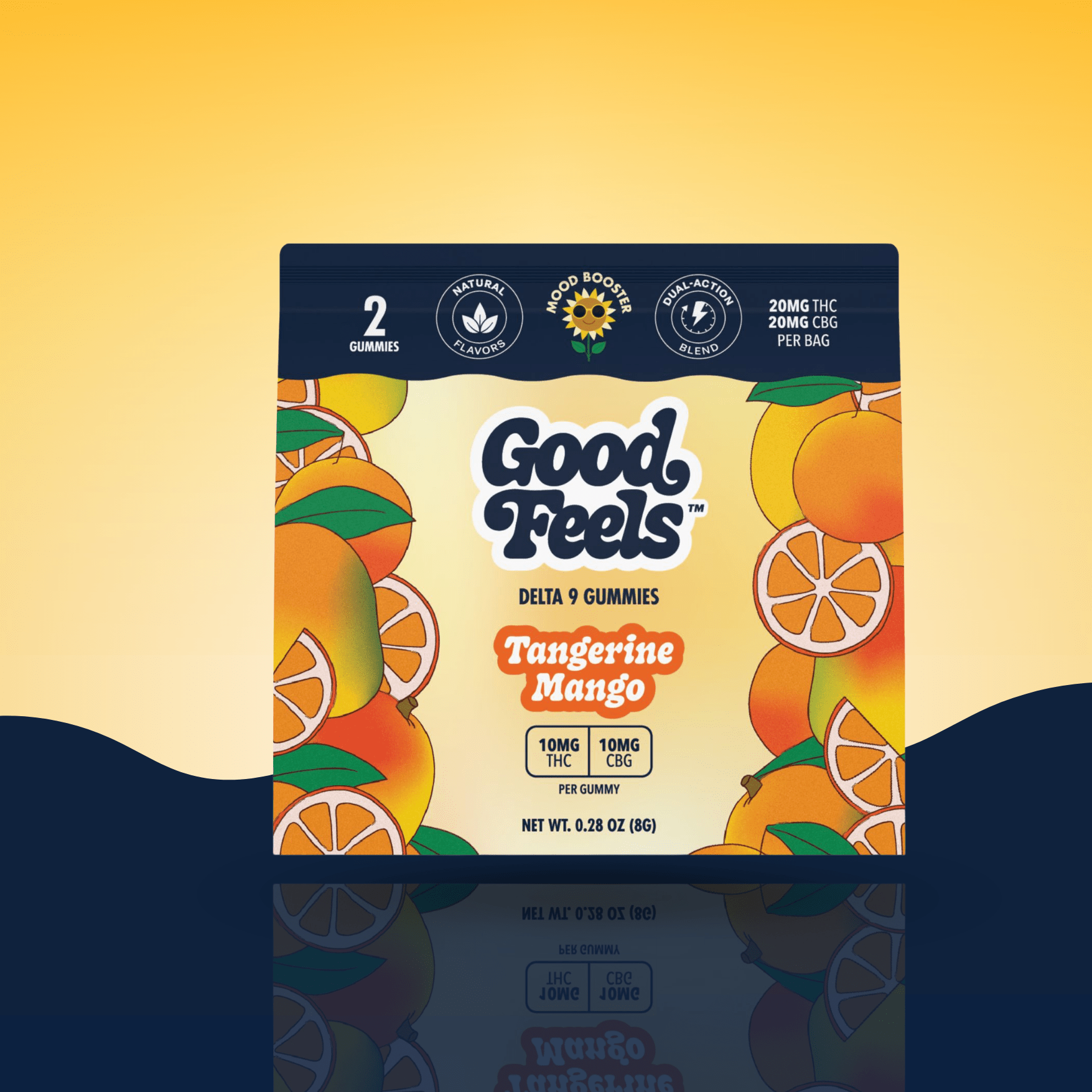 Tangerine Mango Gummies 2 - pack Sample - Good Feels